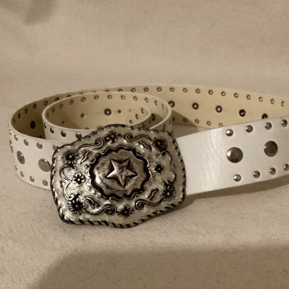 Boho style WHITE BELT WITH BUCKLE main image 6
